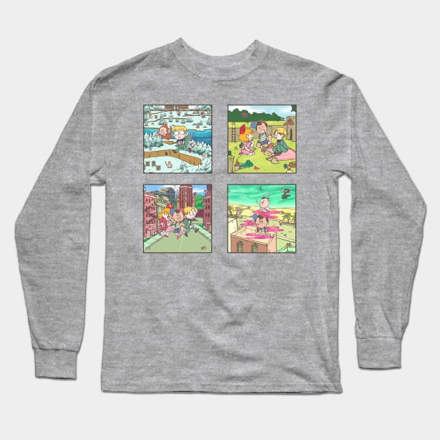 Earthbound Love Long Sleeve T-Shirt by Polteegeist